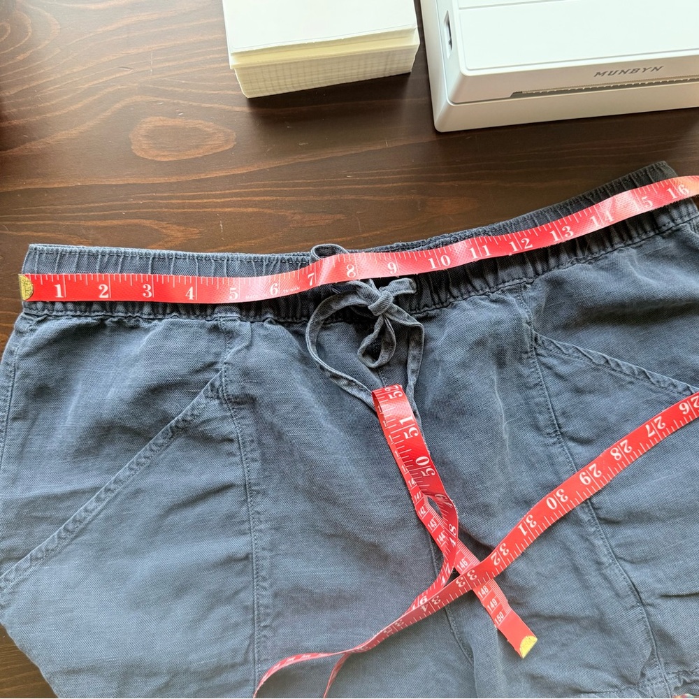C&C California Linen Blend Shorts, Muted Navy, Size XL (fit more like Large) - Picture 9 of 11
